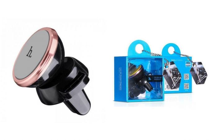 Держатель автомобильный для телефона HOCO CA3 Outlet magnetic vehicle Holder розовый