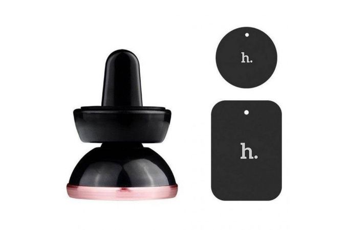 Держатель автомобильный для телефона HOCO CA3 Outlet magnetic vehicle Holder розовый