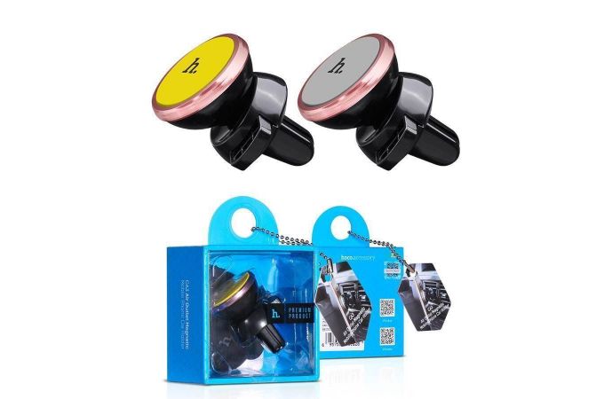 Держатель автомобильный для телефона HOCO CA3 Outlet magnetic vehicle Holder розовый
