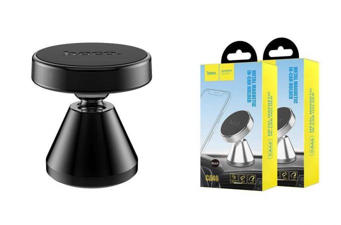 Держатель автомобильный для телефона HOCO CA46 Metal magnetic in-car holder for dashboard черный