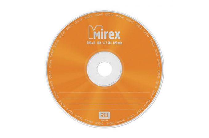 DVD+R Mirex 4,7 Гб 16x Cake box 10 (пластиковый туб 10 шт)