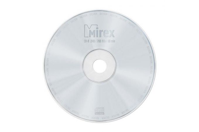 CD-R Mirex SILVER 700 Мб 24x Cake box 10 (пластиковый бокс 10 шт)