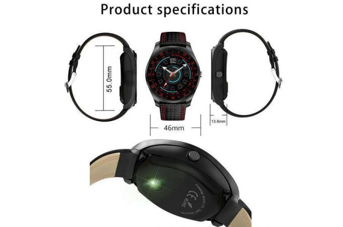 Смарт часы Орбита WD-V10 Черные (SIM,TF)/50 У