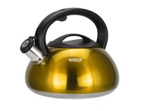 Чайник со свистком VITESSE VS-1121 желтый 3л