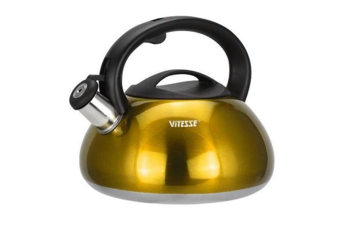Чайник со свистком VITESSE VS-1121 желтый 3л