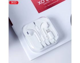 Наушники вакуумные проводные XO EP13 Lighting Bluetooth earphone ( pop up windows) White