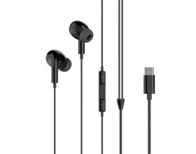 Наушники вакуумные проводные XO EP73 Original Series Third Generation Type-C Digital Decoded in ear Black