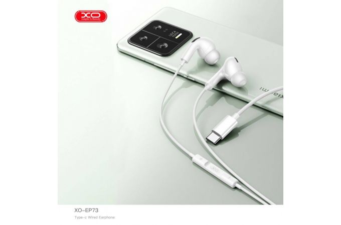 Наушники вакуумные проводные XO EP73 Original Series Third Generation Type-C Digital Decoded in ear  White