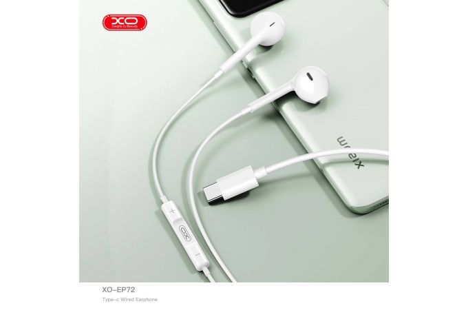 Наушники вакуумные проводные XO EP72 Original Series Second Generation Type-C Digital Decoded Half In ear White