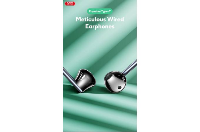 Наушники вакуумные проводные XO EP66 Crescent Type-C digital decoding flat White
