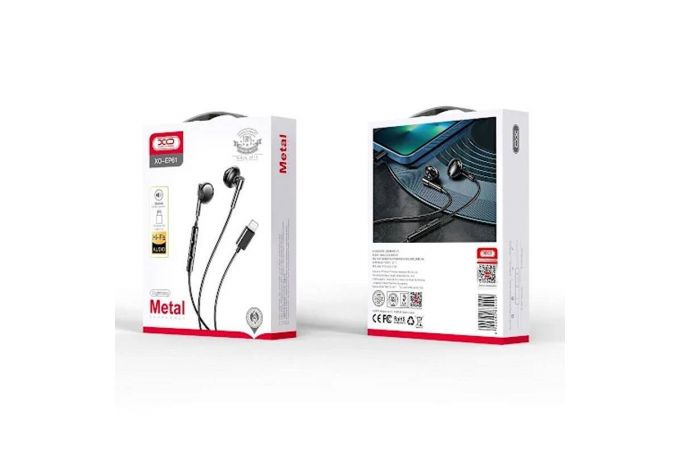 Наушники вакуумные проводные XO EP60 Transsion Type-C digital decoding metal (supporting mostly samsung ) White