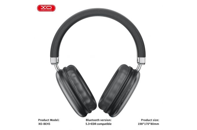 Наушники мониторные беспроводные XO BE45 Beiguo Headband Black