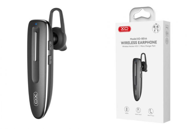 Bluetooth гарнитура XO BE44 Starburst Ultra Long Standby Single Side Black