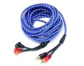 Кабель аудио для автоакустики MDK MJ-17 (2RCA-2RCA, 5 метров)