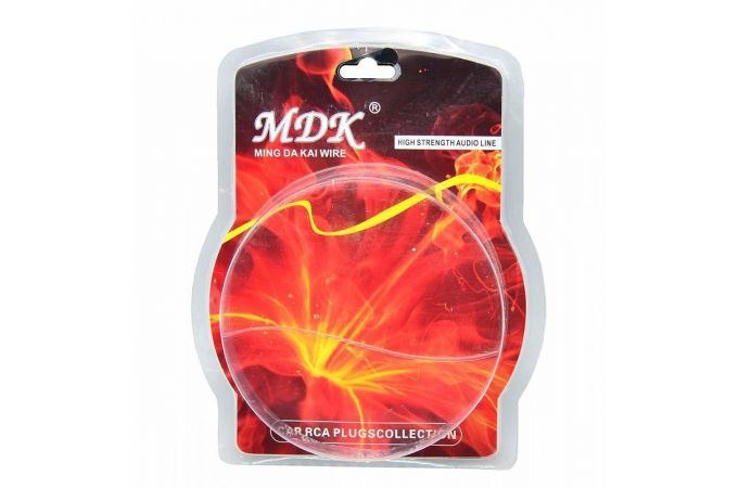 Кабель аудио для автоакустики MDK MJ-5 (2RCA-2RCA, 5 метров)