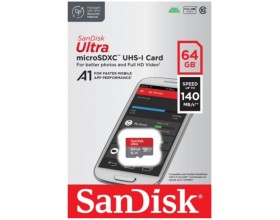 Карта памяти MicroSDXC 64 Gb SanDisk Ultra 140Mb/s б/ад SDSQUAB-064G-GN6MN