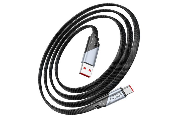 Кабель USB - USB Type-C HOCO U119 5A Machine charging data cable Type-C (черный) 1м