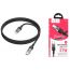 Кабель USB Type-C - Lightning HOCO U129 Spirit PD transparent charging data cable iP (черный) 1м