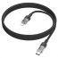 Кабель USB Type-C - Lightning HOCO U129 Spirit PD transparent charging data cable iP (черный) 1м