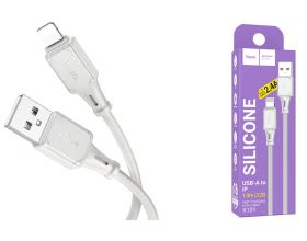 Кабель USB - Lightning HOCO X101, 2,4A (серый) 1м