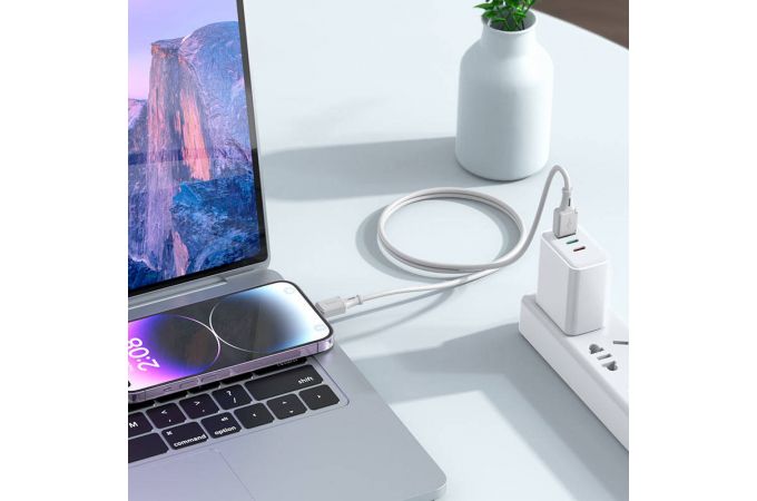 Кабель USB - Lightning HOCO X101, 2,4A (серый) 1м