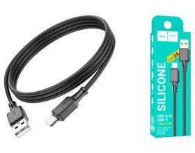 Кабель USB - USB Type-C HOCO X101, 2,4A (черный) 1м