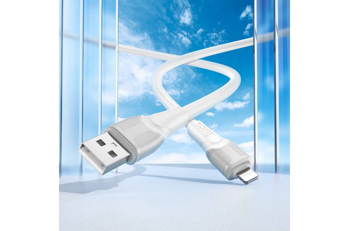 Кабель USB Type-C - Lightning HOCO X106 Big bull PD charging data cable iP(белый) 3м