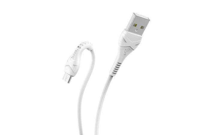 Кабель USB - MicroUSB HOCO X37 2,4A (белый) 0,5м