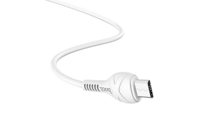 Кабель USB - MicroUSB HOCO X37 2,4A (белый) 0,5м