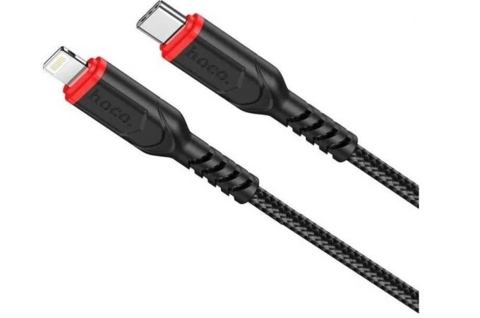 Кабель USB Type-C - Lightning HOCO X59 3A PD20W (черный) 2м