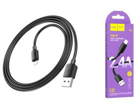 Кабель USB - Lightning HOCO X96, 2,4A (черный) 1м