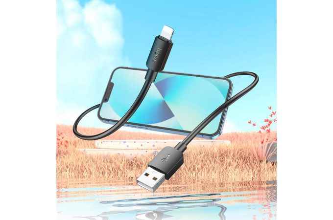 Кабель USB - Lightning HOCO X96, 2,4A (черный) 1м