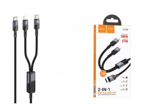 Кабель Type-C - Lightning Type-C HOCO U139 100W (черный) Кабель Type-C - Lightning Type-C HOCO U139 100W (черный)