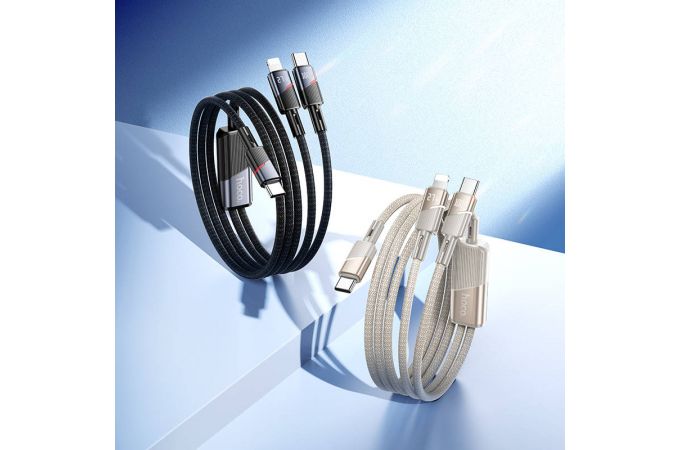 Кабель Type-C - Lightning Type-C HOCO U139 100W (черный)