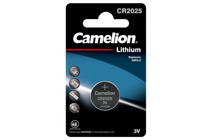 Батарейка литиевая Camelion CR2025 BL1 цена за 1 шт