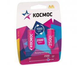 Аккумуляторы Космос R6 2500mAh BL2 2/AA 2шт