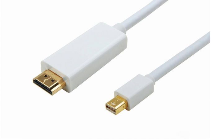 Кабель DisplayPort miniDP - DisplayPort (папа - папа) 1,8 м белый