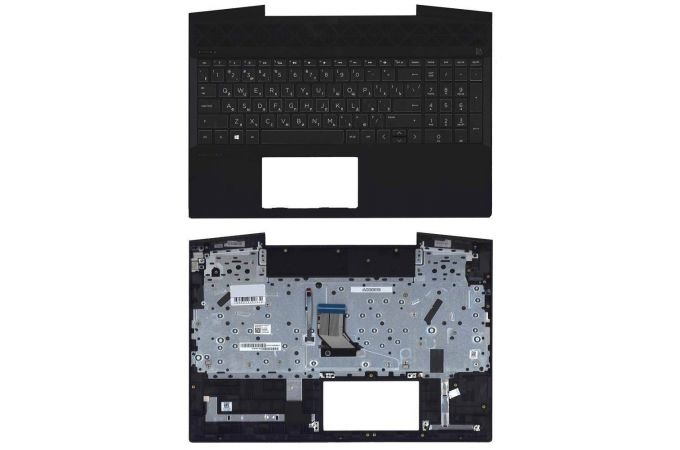 Клавиатура для ноутбука HP Pavilion Gaming 15-CX топкейс белая подсветка