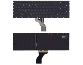 Клавиатура для ноутбука HP Pavilion Gaming 16-a (NSK-XDHBQ) черная с подсветкой