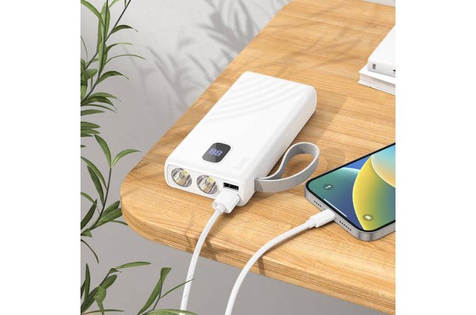 Универсальный дополнительный аккумулятор Power Bank HOCO J129A (20000 mAh) (белый)