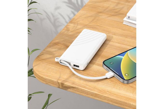 Универсальный дополнительный аккумулятор Power Bank HOCO J129 (5000 mAh) (белый)