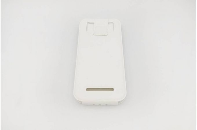 Чехол книжка-флип универсальный, с окошком (силик. вставка) 5,5 имитация замши (белый)