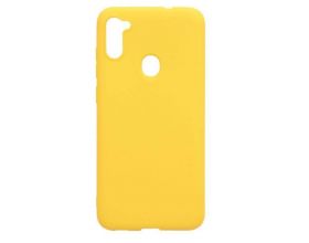 Чехол для Samsung A11/M11 тонкий (желтый)