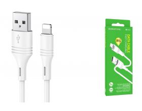Кабель USB - Lightning BOROFONE BX43, 2,4A (белый) 1м