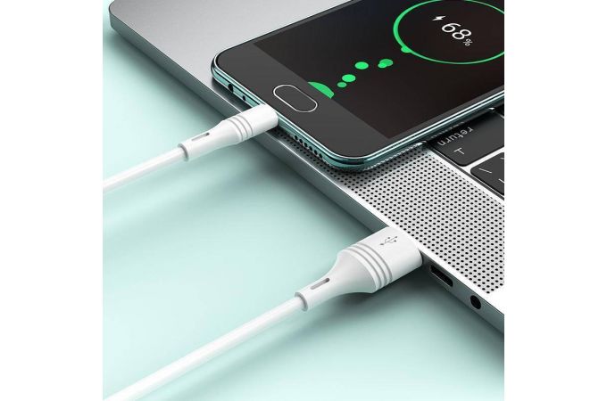 Кабель USB - MicroUSB BOROFONE BX43 2,4A (белый) 1м