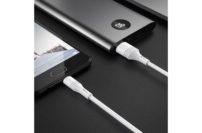 Кабель USB - MicroUSB BOROFONE BX43 2,4A (белый) 1м