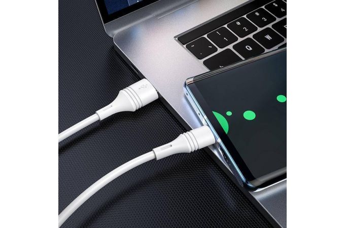 Кабель USB - USB Type-C BOROFONE BX43, 3A (белый) 1м