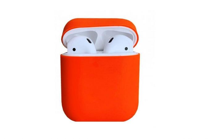 Чехол для наушников AirPods Copy orig. (оранжевый)
