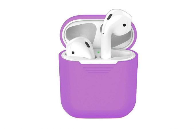 Чехол для наушников AirPods Copy orig. (сиреневый)