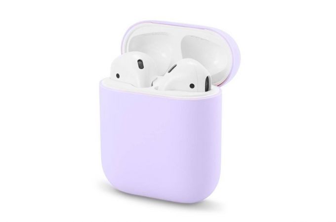 Чехол для наушников AirPods Copy orig. (лавандовый)